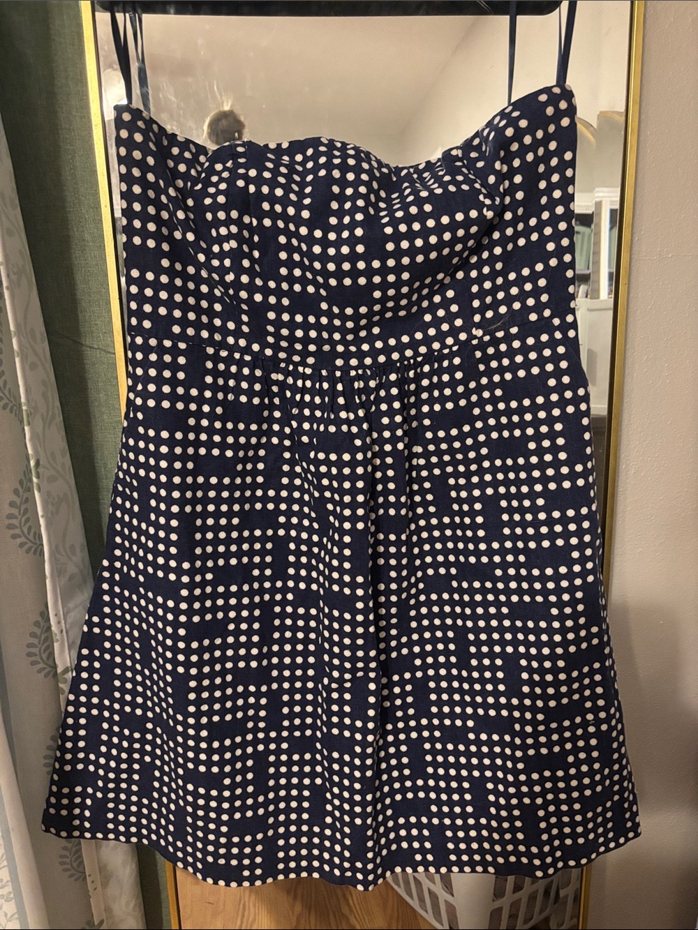 GAP Navy and White Polka Dot Dress RUSH
